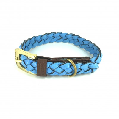 Miniflet Hundehalsband, Hellblau, dänisches Design