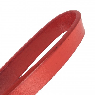 SMILE AT ME hundeline, rød læder, dansk design