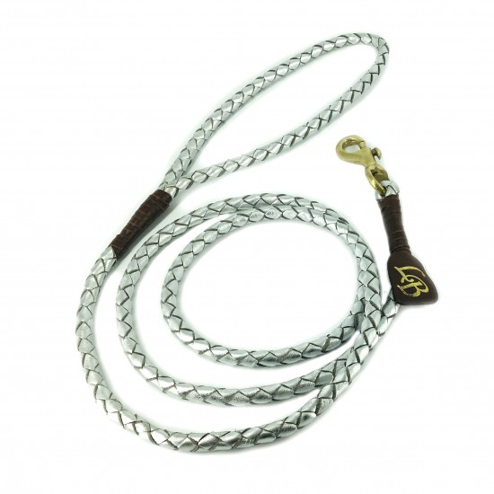 Miniflet, silver dog leash