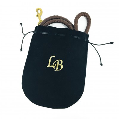 MAXIFLET hundeline, cognac læder, dansk design