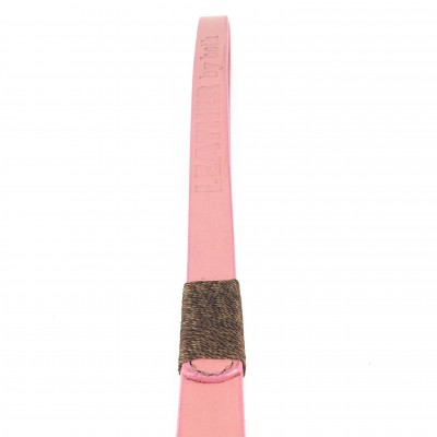 SMILE AT ME hundeline, pink læder, dansk design