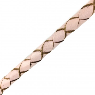 MINIFLET hundeline, lyserød læder, dansk design