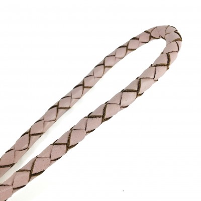 MINIFLET hundeline, lyserød læder, dansk design