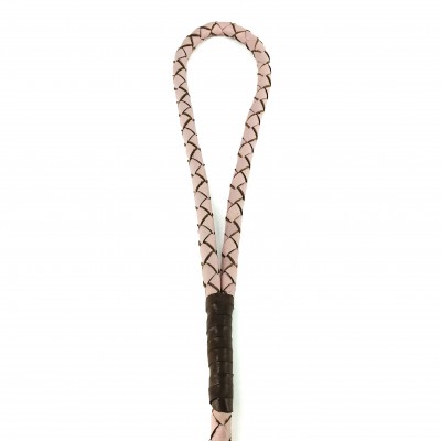 MINIFLET hundeline, lyserød læder, dansk design