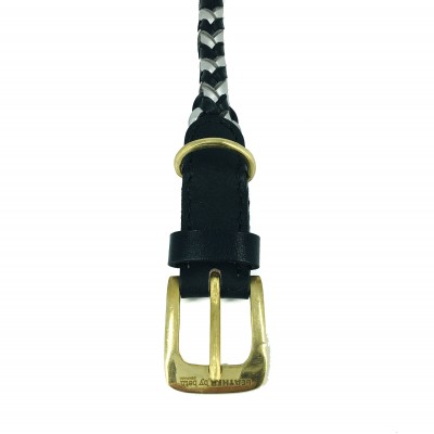 Maxiflet dog collar black/silver, danish design