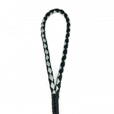 Miniflet, Schwarz/Silber Hundeleine