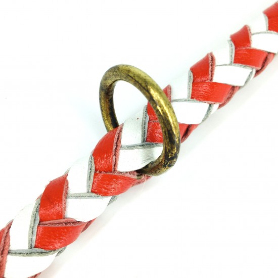 Maxiflet DK Halsband Rot/Weiß