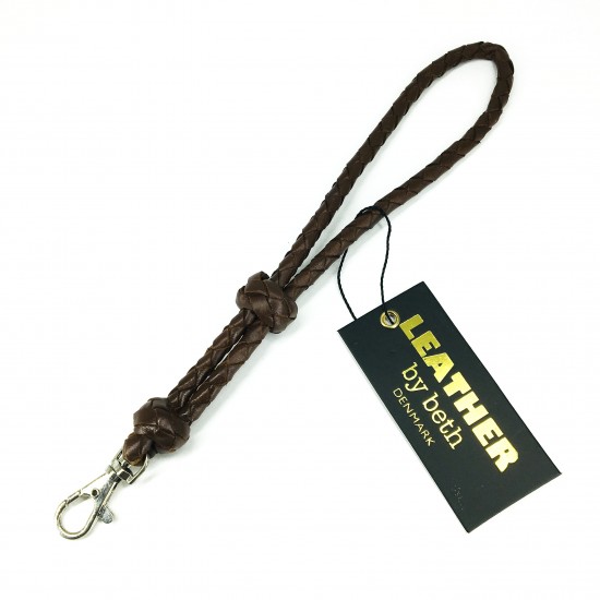 Nøglesnor, cognac læder,...