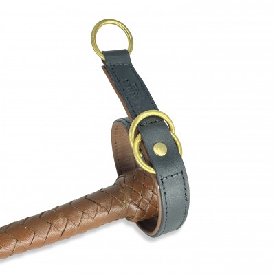 Zugstopp, Schwarz/Cognac, dänisches design