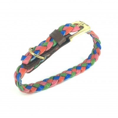 MINIFLET armbånd, regnbue læder, dansk design
