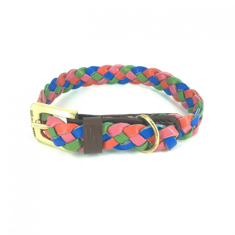 MINIFLET armbånd, regnbue læder, dansk design