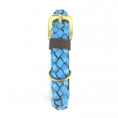 MINIFLET armbånd, lyseblå læder, dansk design