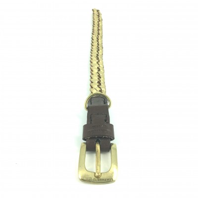 MINIFLET armbånd, guld læder, dansk design