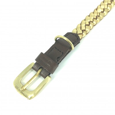 MINIFLET armbånd, guld læder, dansk design