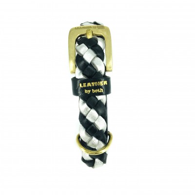 Miniflet bracelet, silver/black