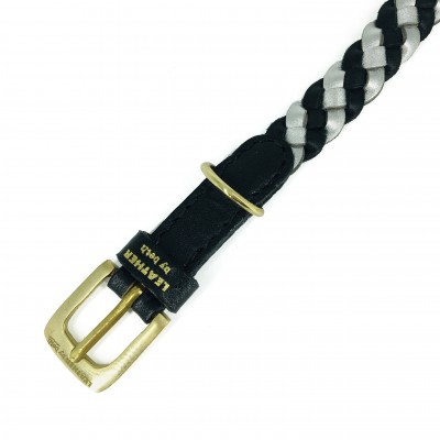 Miniflet bracelet, silver/black