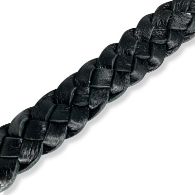 MINIFLET armbånd, sort læder, dansk design