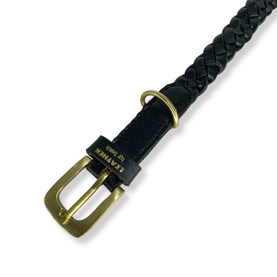 MINIFLET armbånd, sort læder, dansk design