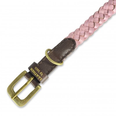 MINIFLET bælte, lyserød læder, dansk design