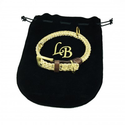 Maxiflet Hundehalsband Gold, dänisches Design