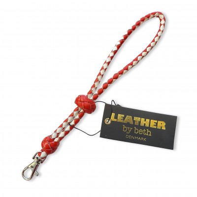 Schlüssel-Anhänger, Rot/Weiß