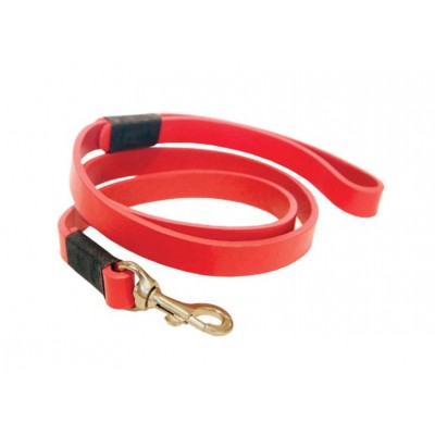 'SMILE AT ME' dog collar red/lightblue, danish design