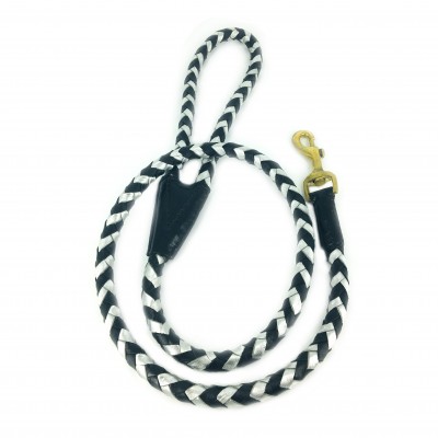 Maxiflet dog collar black/silver, danish design