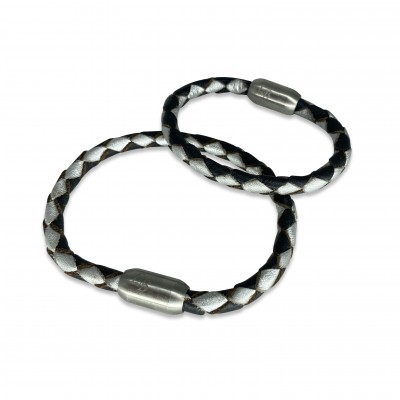 Casual Armband, Schwarz/Silber