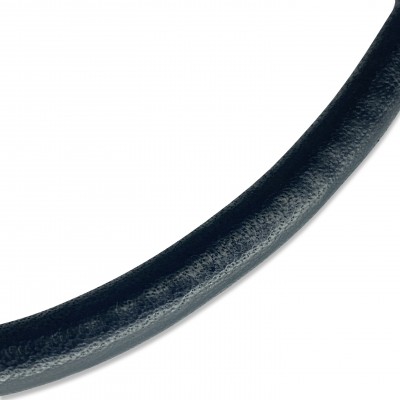 Zugstopp, rund genäht Schwarz, dänisches Design