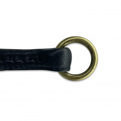 Zugstopp, rund genäht Schwarz, dänisches Design