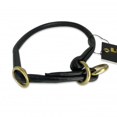 Zugstopp, rund genäht Schwarz, dänisches Design