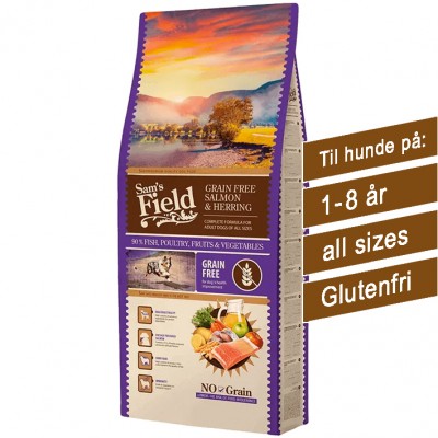 Sam's Field Grain Free Salmon & Herring (13 kg)
