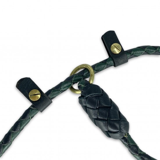Retriever-leash, black/green