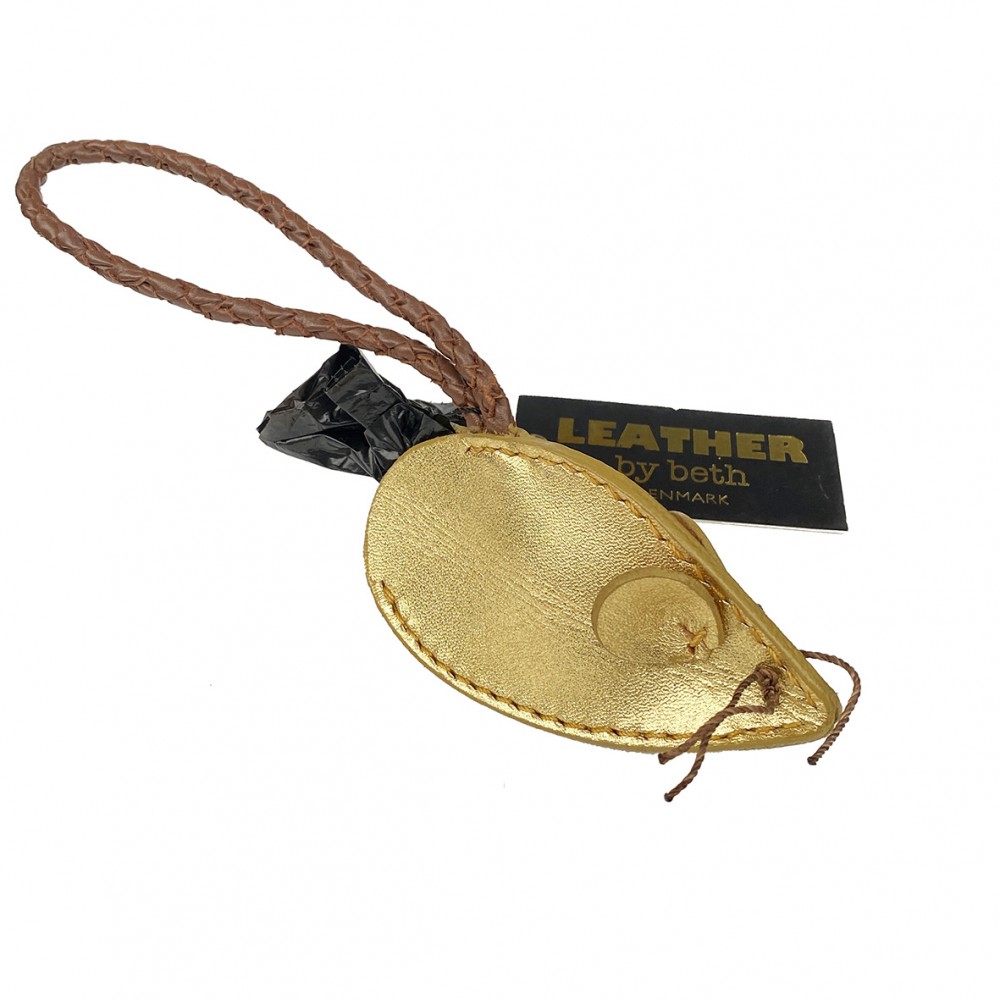 POO MOUSE i læder, 5 farver, dansk design