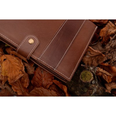 Hestepas cover i cognac læder, dansk design