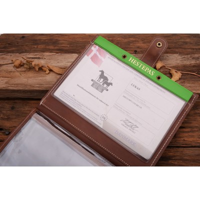 Hestepas cover i cognac læder, dansk design