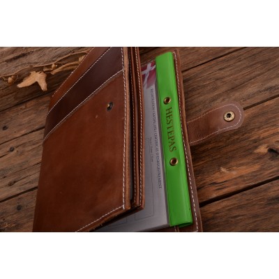 Hestepas cover i cognac læder, dansk design