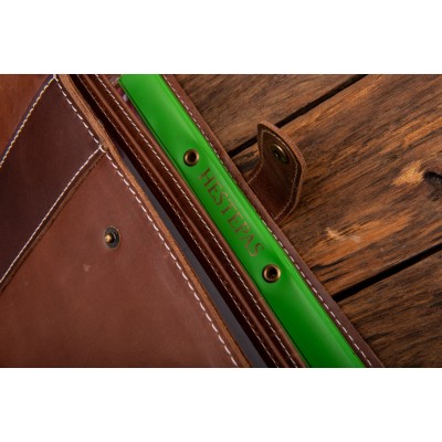 Hestepas cover i cognac læder, dansk design