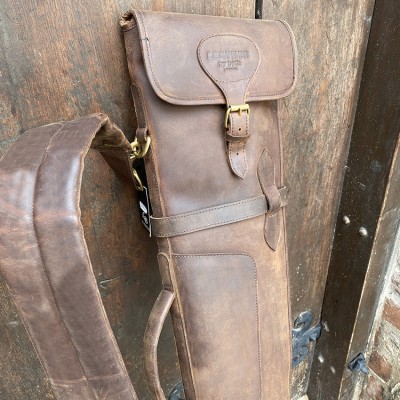 Flintenfutteral Schrotflinte aus Crazy Horse Leder