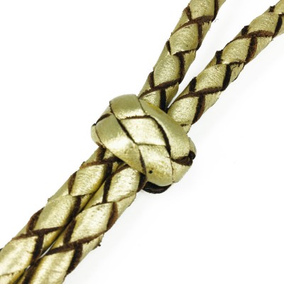 Nøglesnor, guld læder, dansk design