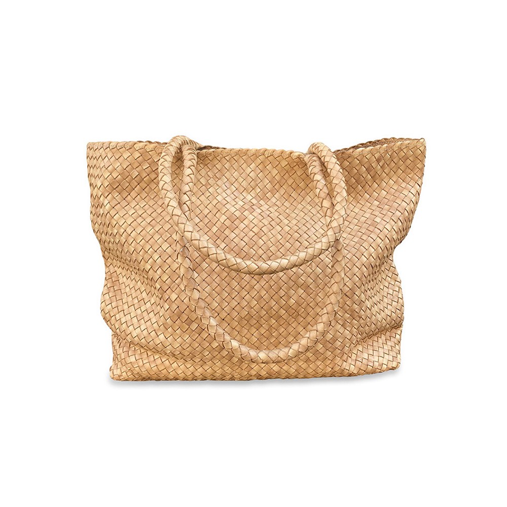 India Leder-Shopper, Créme Leder, dänisches Design
