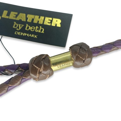 Retrieverline i cognac/lilla læder, dansk design