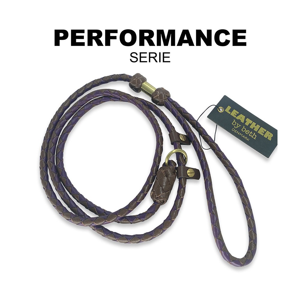 Retrieverline i cognac/lilla læder, dansk design