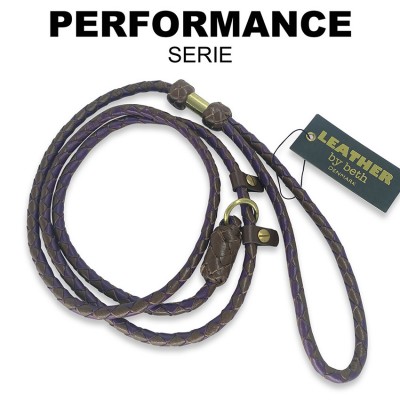 Retrieverline i cognac/lilla læder, dansk design