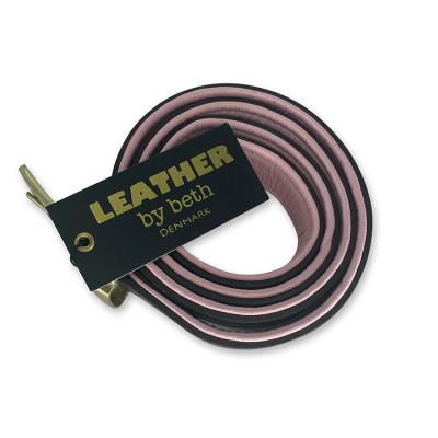 CITYWALK bælte, cognac/pink læder, dansk design