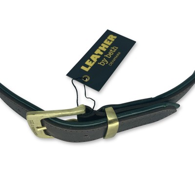 Citywalk Gürtel, Cognac/Dunkelgrün