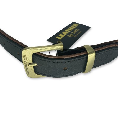 Citywalk Gürtel, Schwarz/Cognac