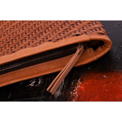 India Laptop-Cover, handgeflochten
