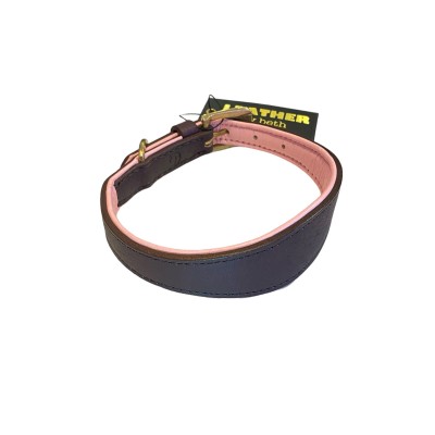 Windhund Hundehalsband Braun/Rosa, dänisches Design