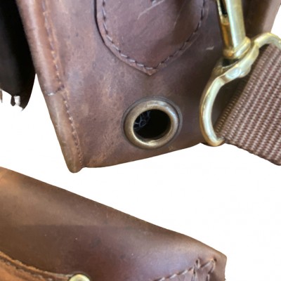 BLIXEN kleine Trainings- & Patronentasche aus Crazy Horse Leder